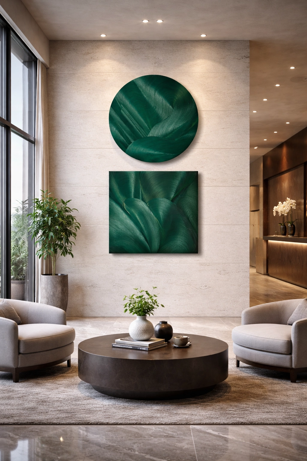 Abstract art in interior — Lea Richelieu